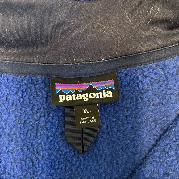 Patagonia Better Sweater 1/4 Zip XL in EUC Blue - Picture 3 of 6